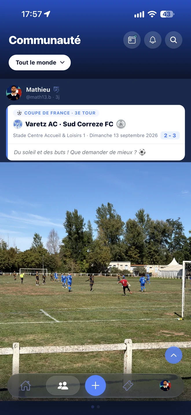 Le fil communautaire ARENAS où les supporters partagent leurs tickets