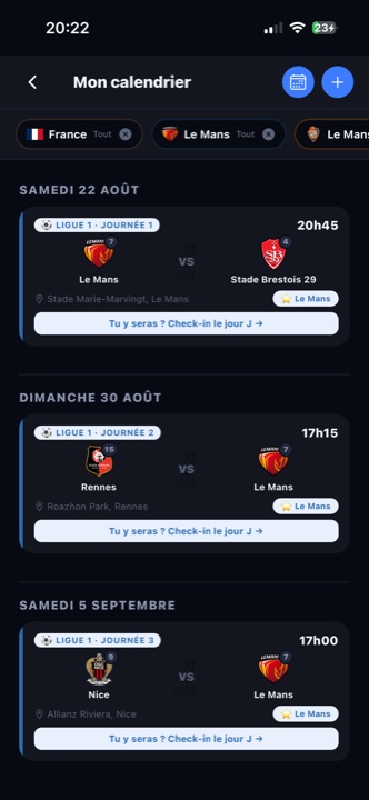 Écran ARENAS : le calendrier sur-mesure synchronisé avec ton agenda